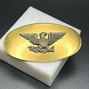 Signed Davey’s Gold tone Eagle Pin Brooch #848
